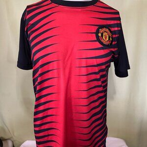 Manchester United Men's Red Black Jersey Size Medium
